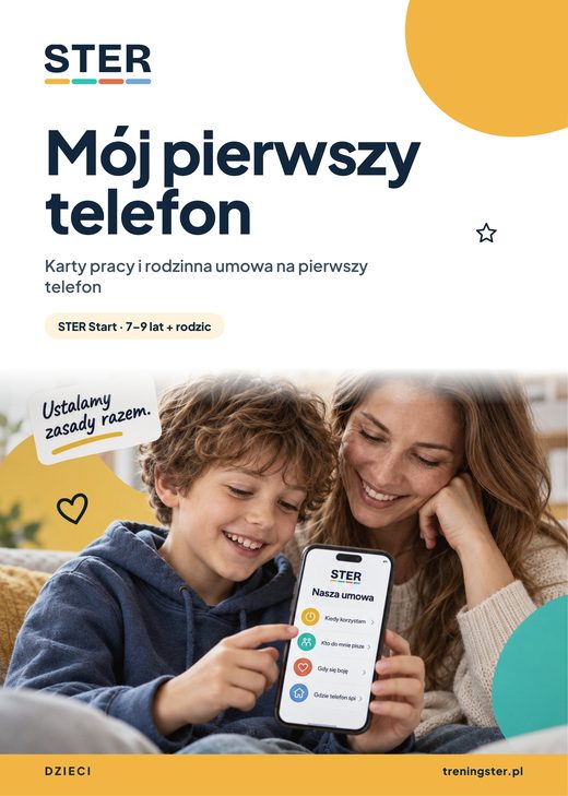 Okładka kart pracy STER Start: Mój pierwszy telefon